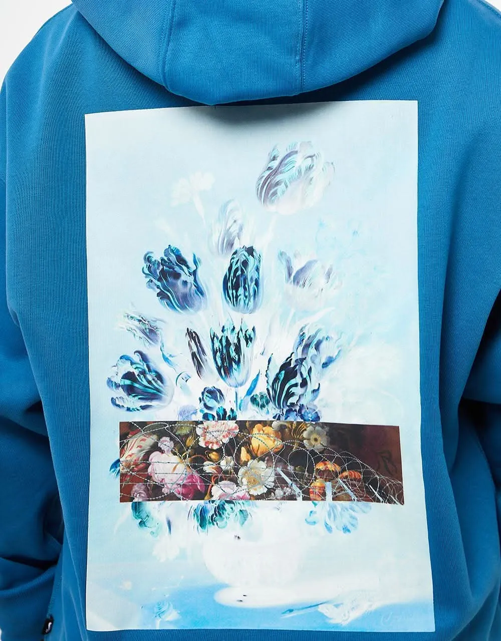 Nike SB Distorted Glimmer GFX Pullover Hoodie - Industrial Blue