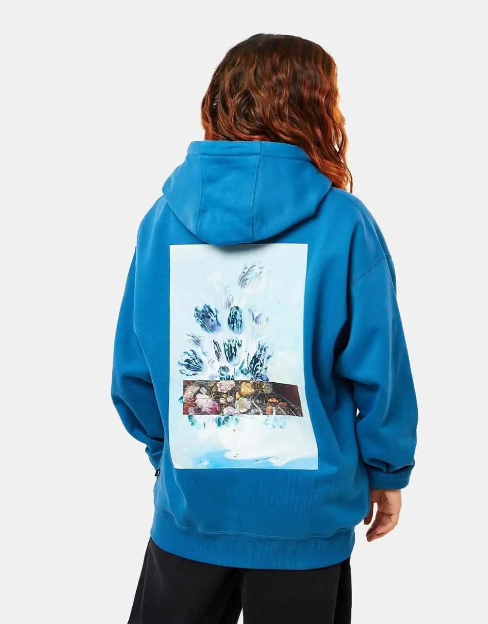 Nike SB Distorted Glimmer GFX Pullover Hoodie - Industrial Blue