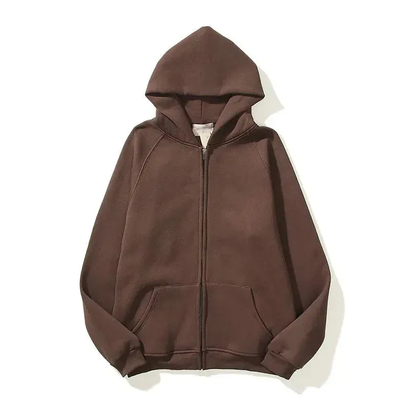 Oversized Casual Essential Zipper Hoodie