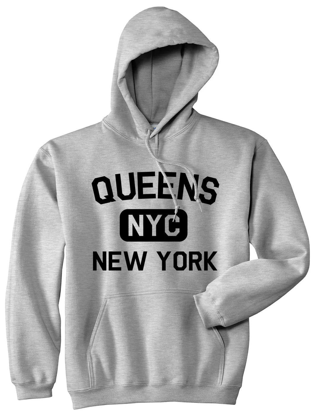 Queens Gym NYC New York Mens Pullover Hoodie