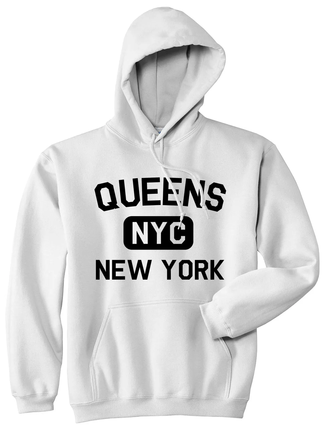 Queens Gym NYC New York Mens Pullover Hoodie