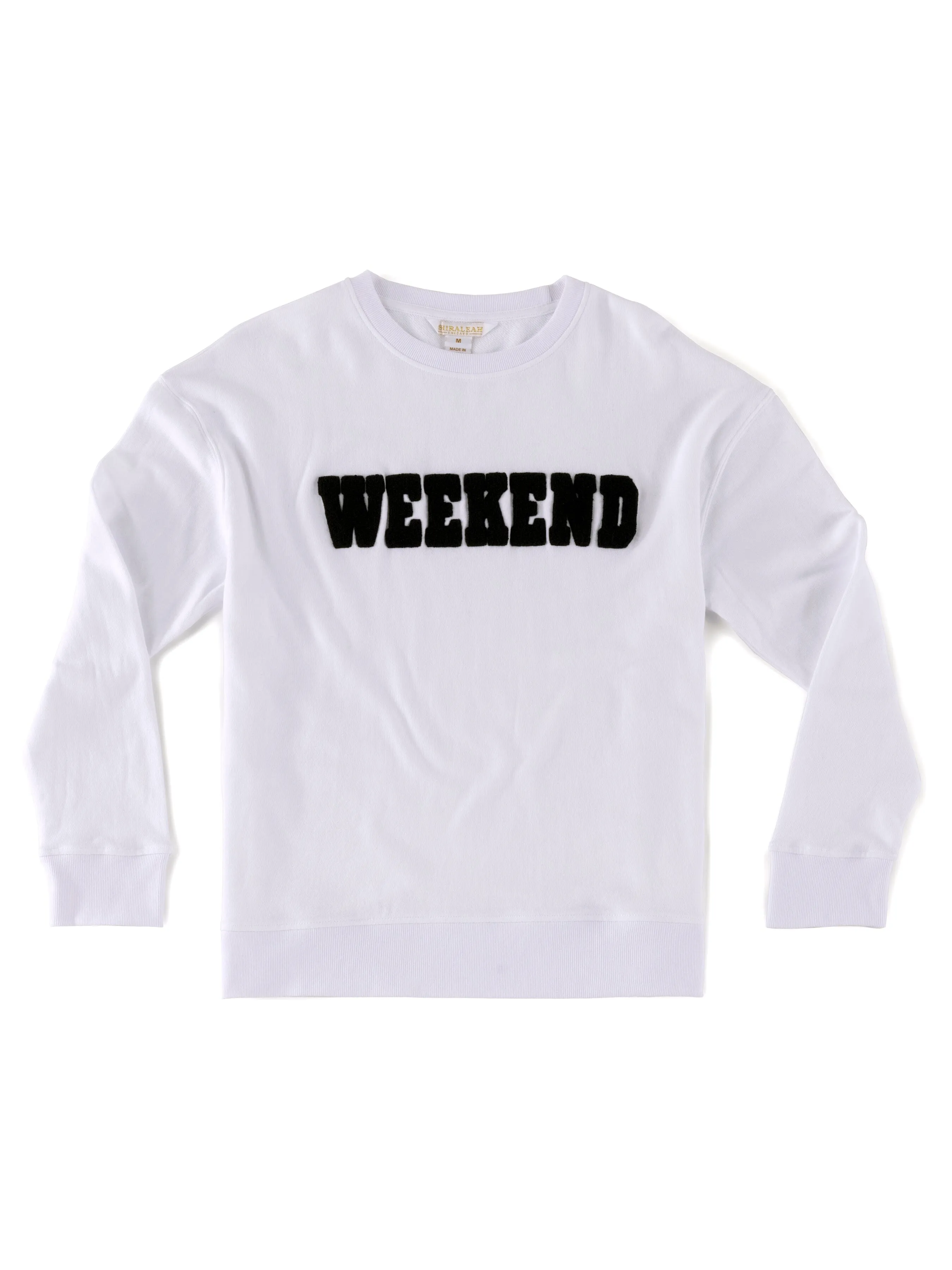 "Weekend" Sweatshirt | White