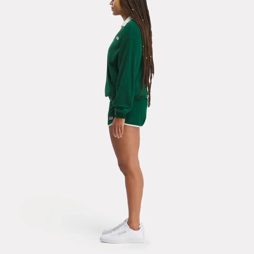 Reebok Apparel Women Classics Court Sport Cover-Up DRKGRN