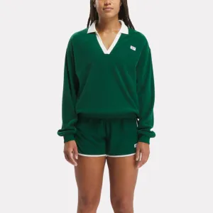 Reebok Apparel Women Classics Court Sport Cover-Up DRKGRN