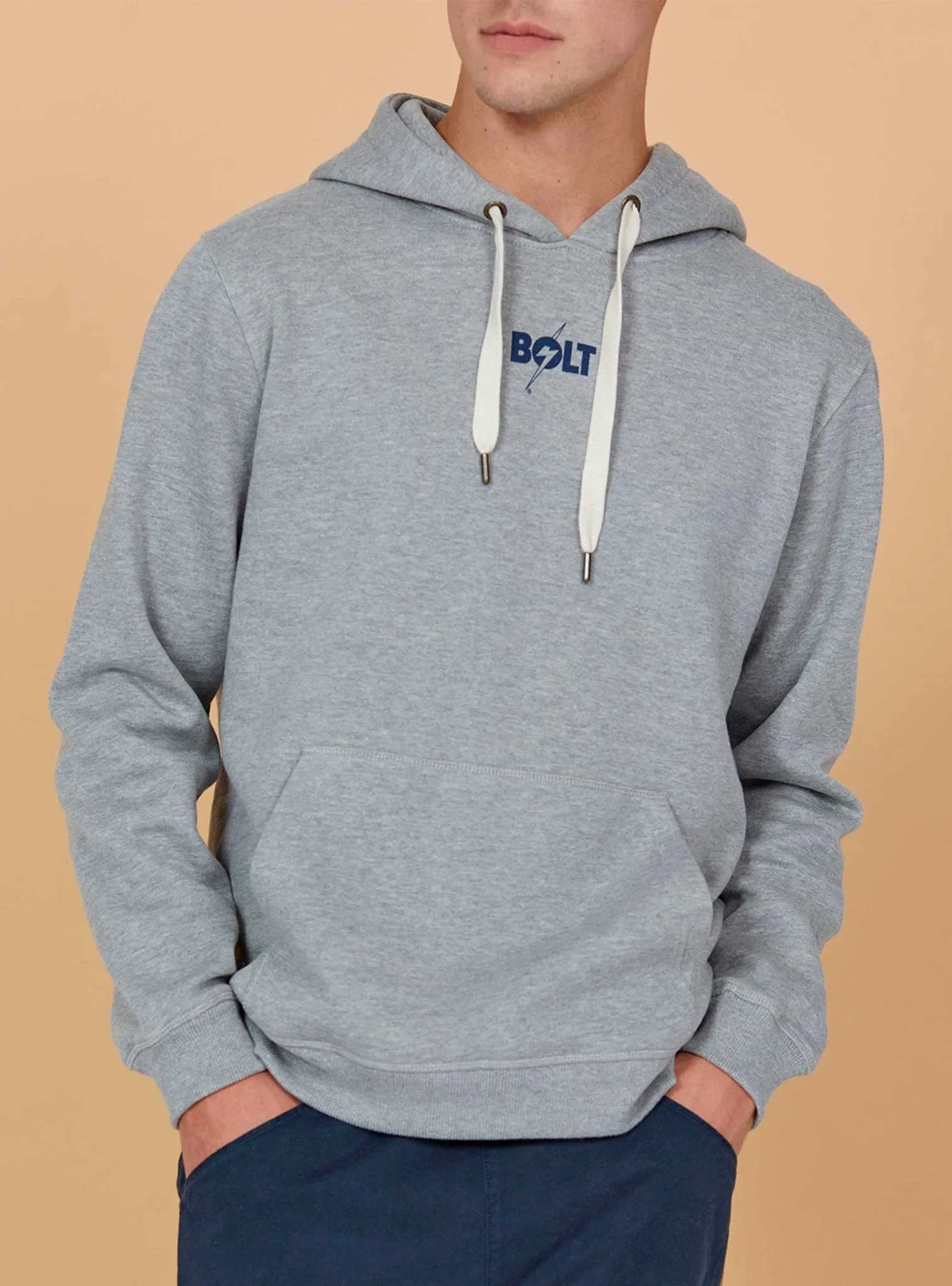 REGULAR RECYCLED-COTTON HOODIE WITH FRONT AND BACK PRINT