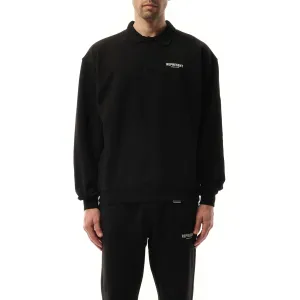 Represent Owners Club Polo Sweatshirt in  Black