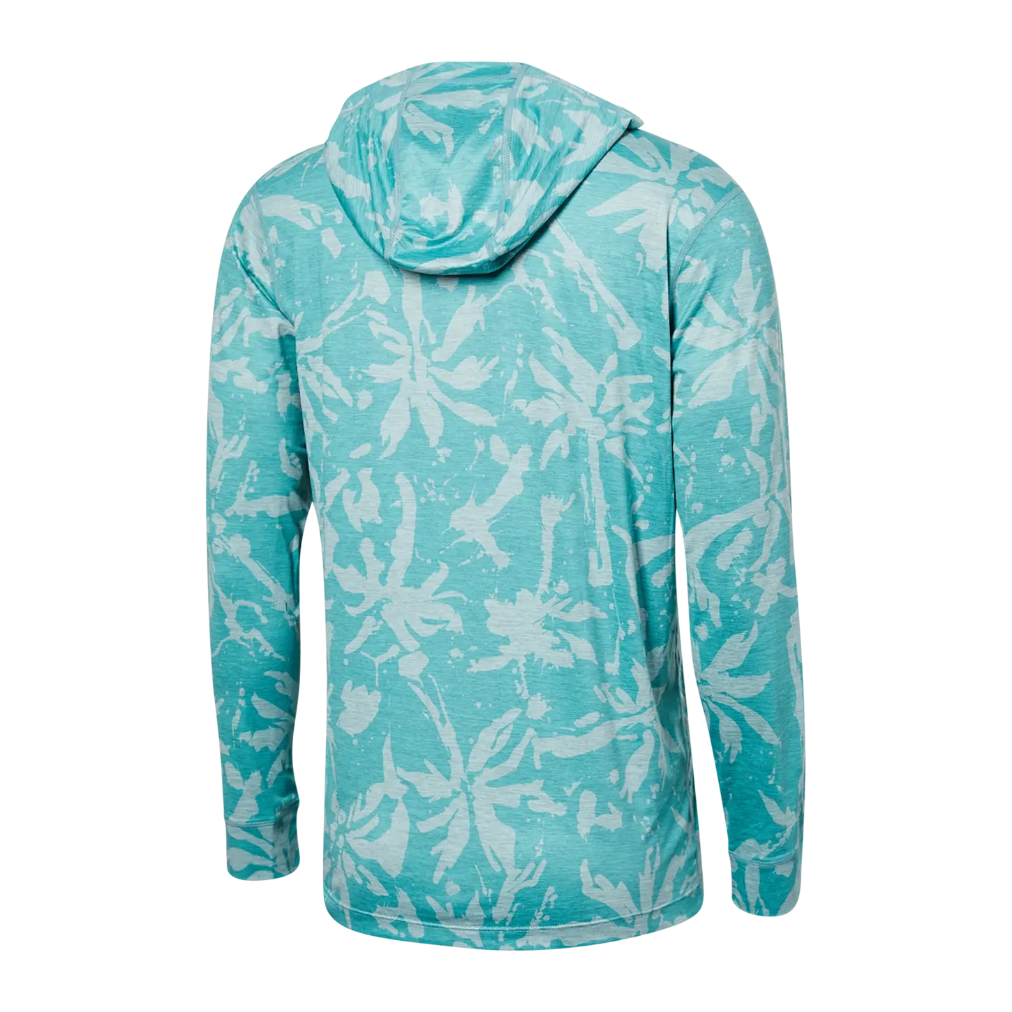 SAXX DROPTEMP™ ALL DAY COOLING Hoodie / Splash Palms- Light Aqua Heather