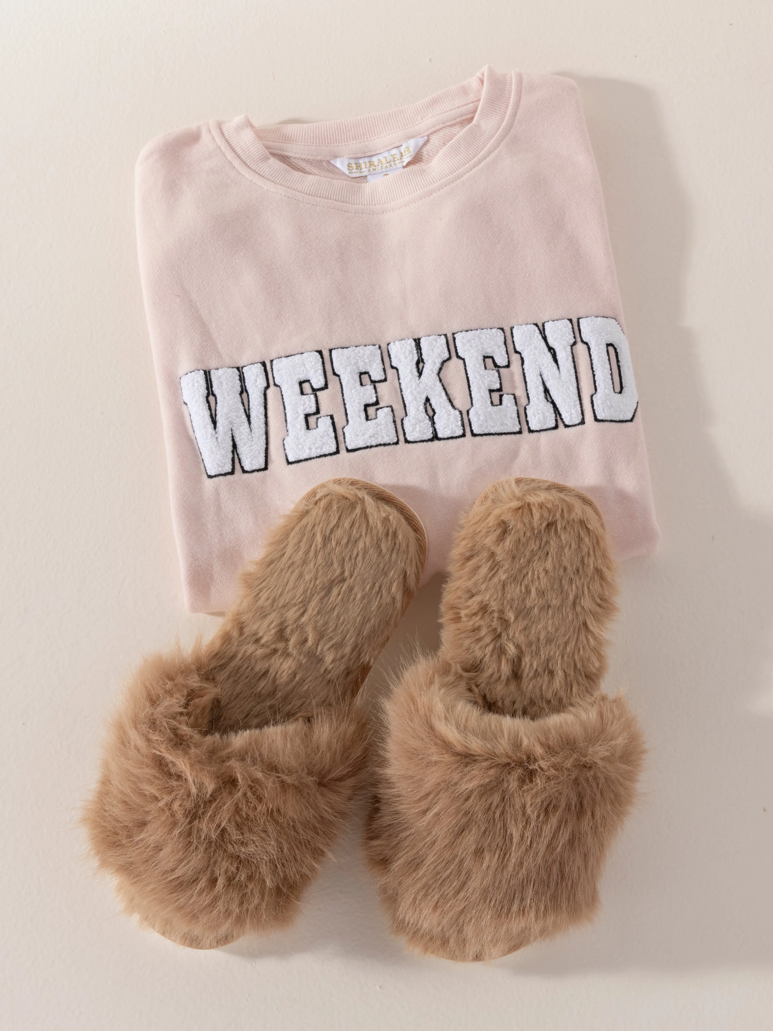 Shiraleah "Weekend" Sweatshirt, Blush