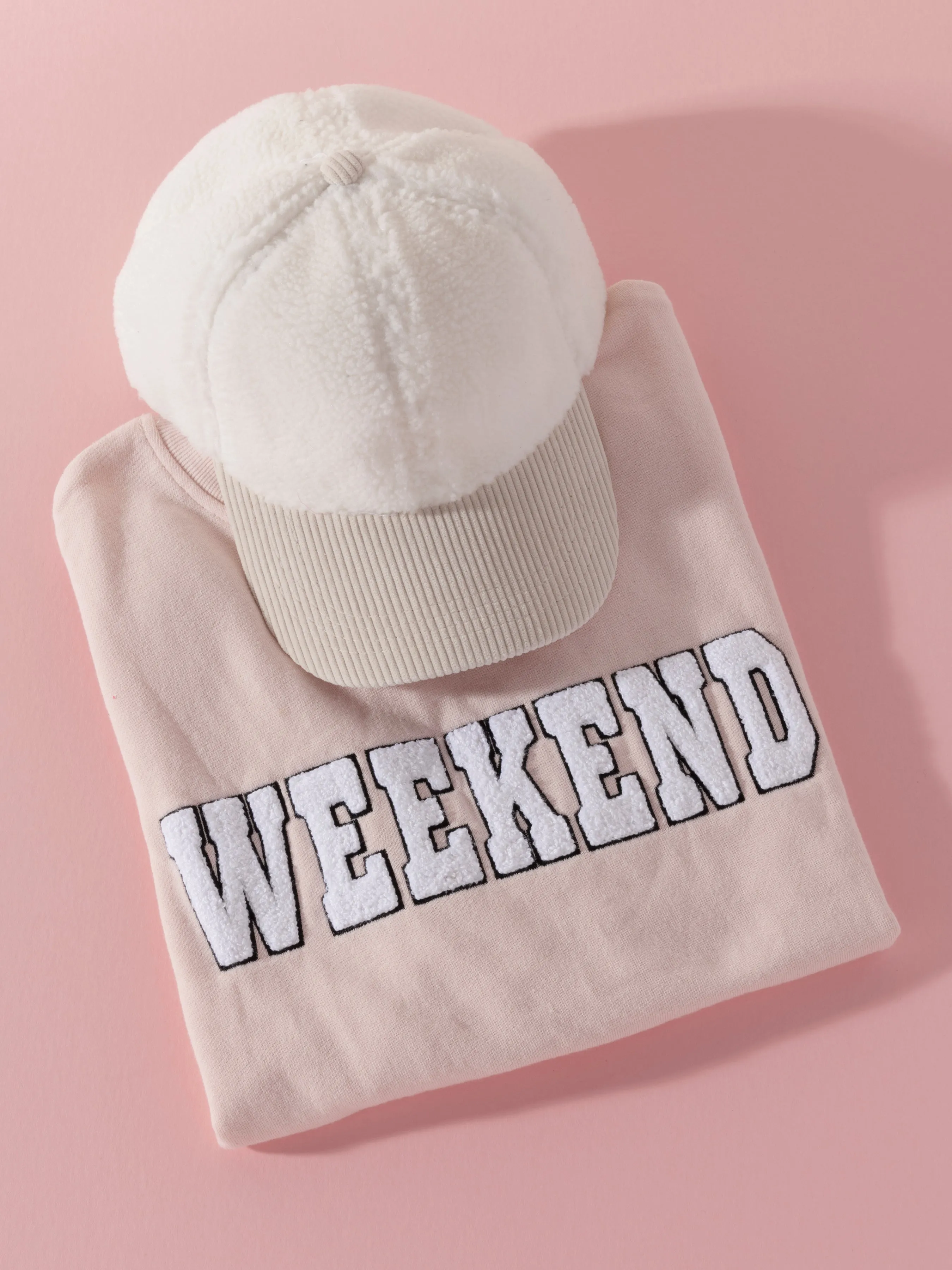 Shiraleah "Weekend" Sweatshirt, Blush