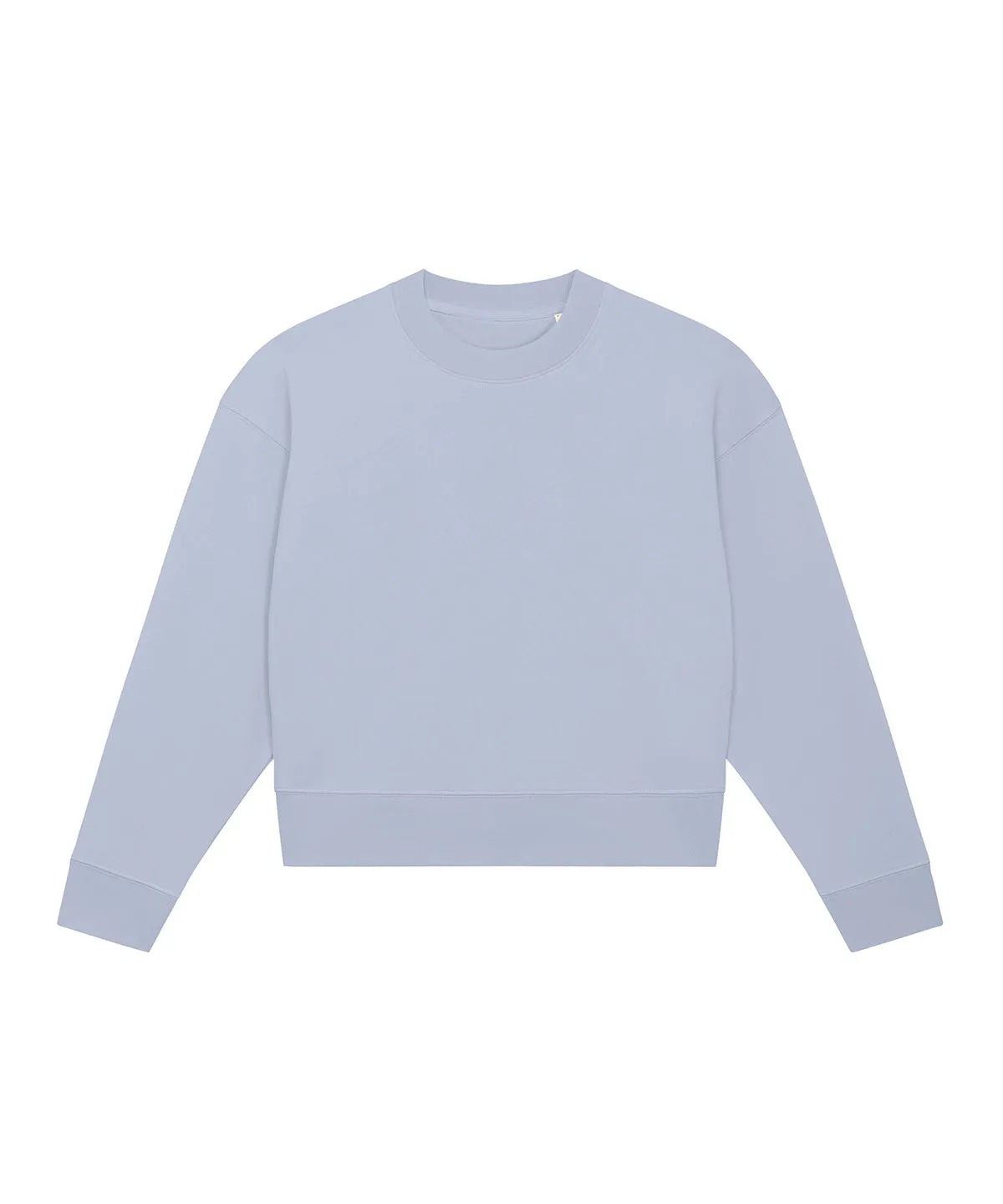 Stella Cropster terry womens cropped crew neck sweatshirt (STSW873) | Serene Blue