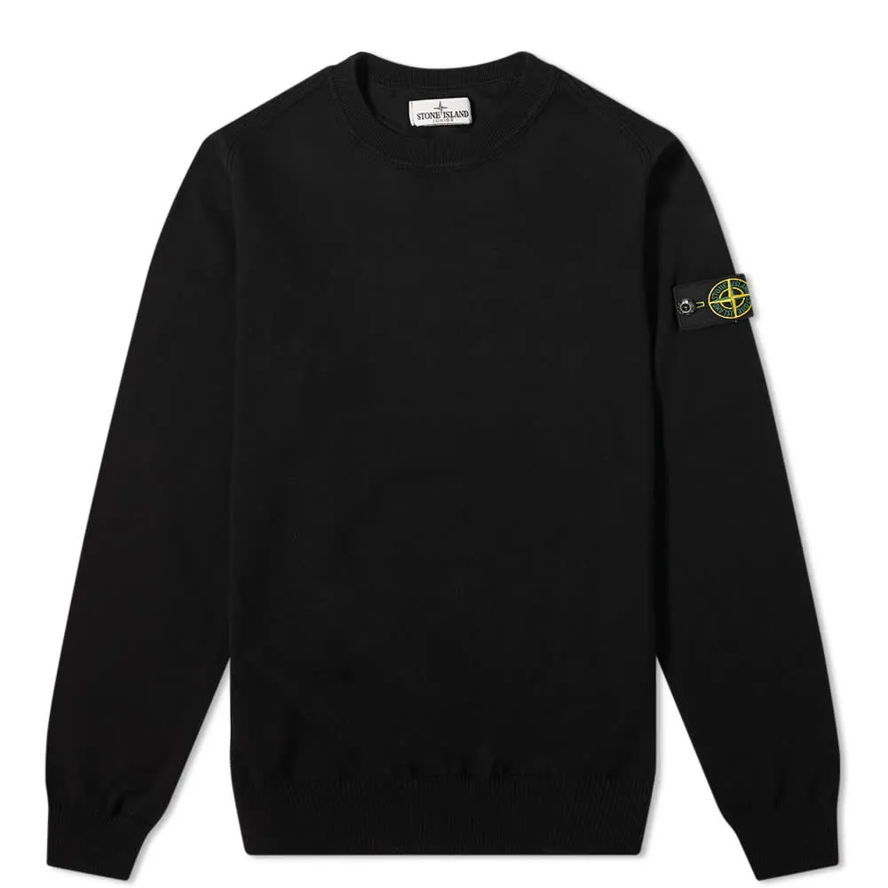 Stone Island Junior Black Classic Crewneck