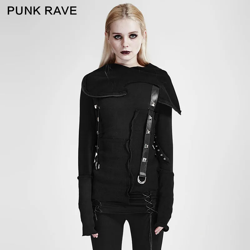 Street Decadent Style Punk Hoodies Knitted Sweater