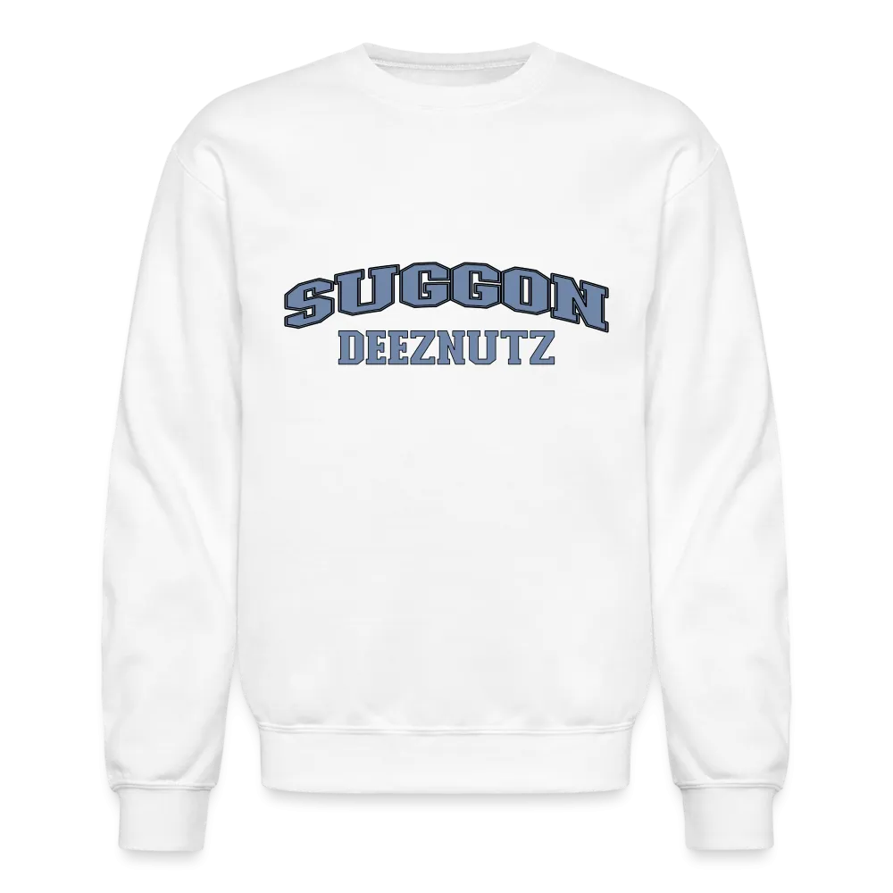 Suggon Deeznutz Sweatshirt (in Blue Ball Colors - Funny Sexual Humor)