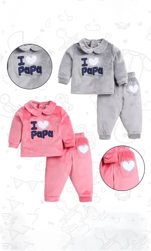 Sweatshirt and Jogges Set - Onion Pink and Grey