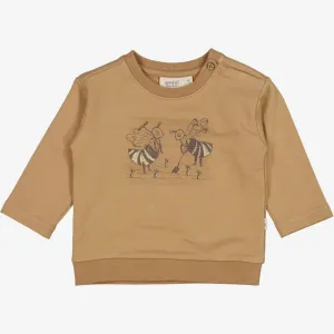 Sweatshirt Garden Bee | Baby - cappuccino