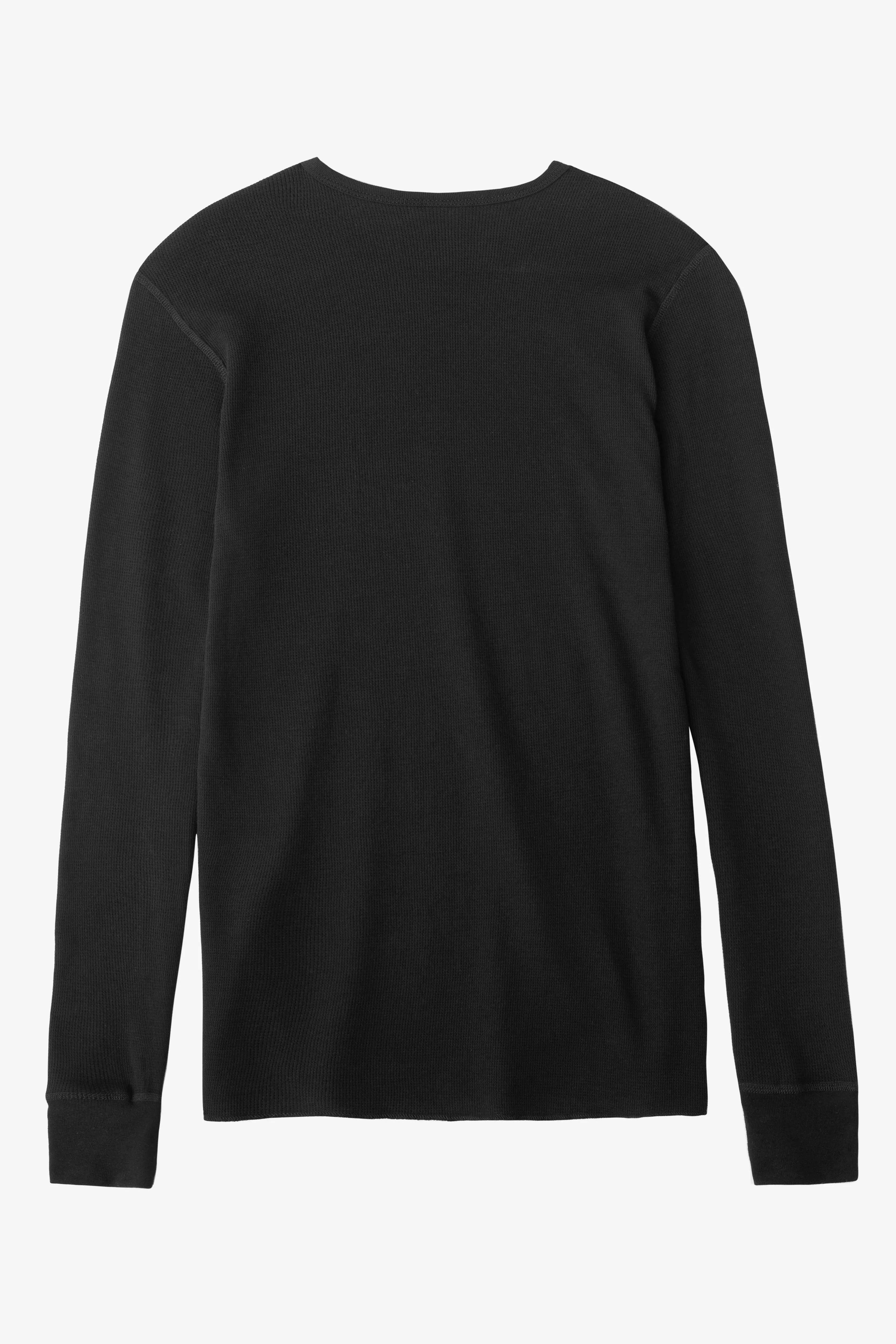 T407 - Poly-Cotton Thermal Long Sleeve Crewneck