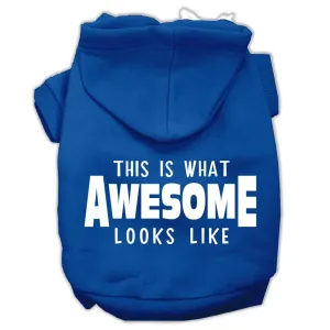 This is What Awesome Looks Like Dog Pet Hoodies Blue Size XS (8)