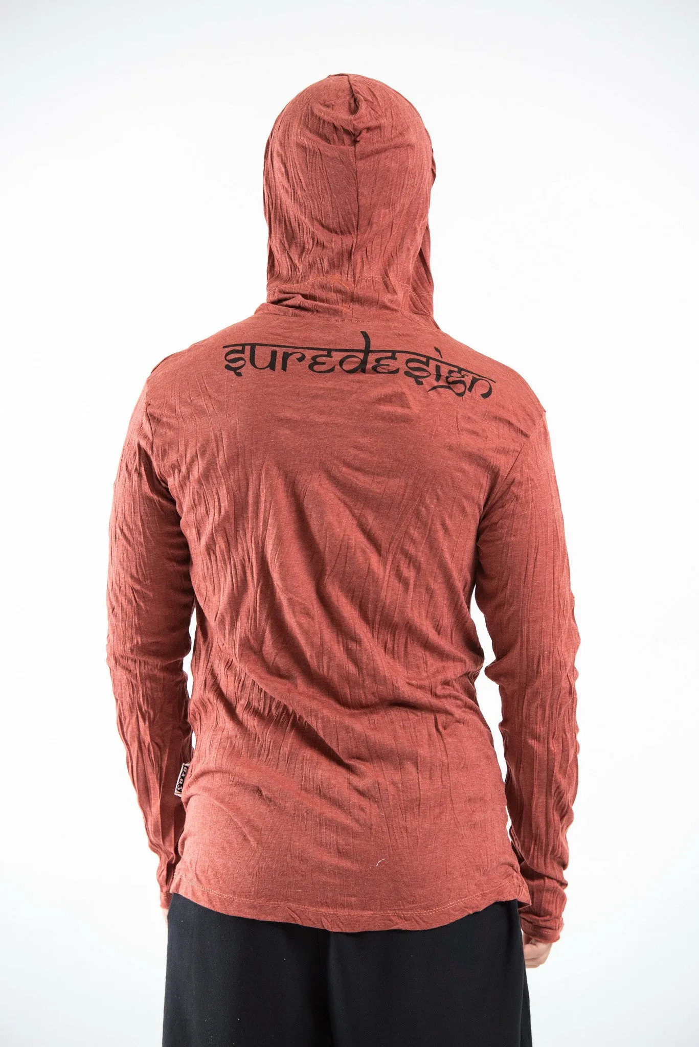 Unisex Infinitee Yoga Stamp Hoodie in Brick