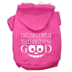 Up to No Good Screen Print Pet Hoodies Bright Pink Size XXXL (20)