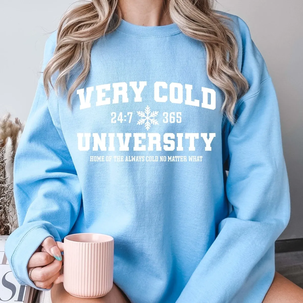 Very Cold University Wholesale Graphic Sweatshirt - Quick TAT