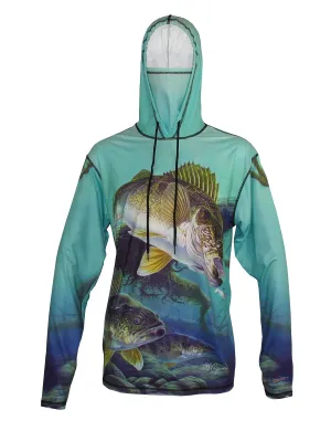 Walleye Graphic Fishing Hoodie