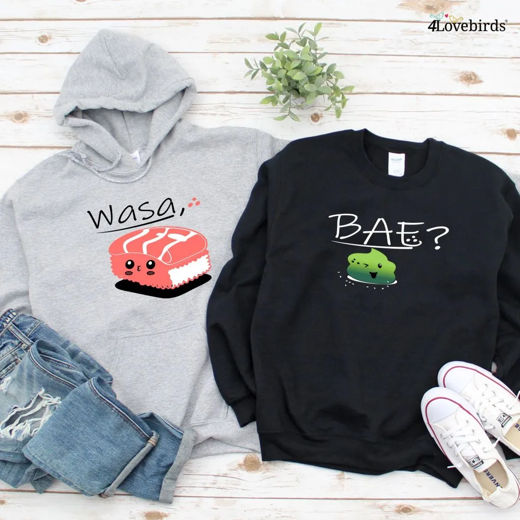 Wasa Bae - Hilarious Matching Set for Couples, Boyfriend and Girlfriend Fun Outfits