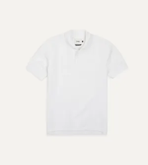 White Piqué Cotton Polo Shirt