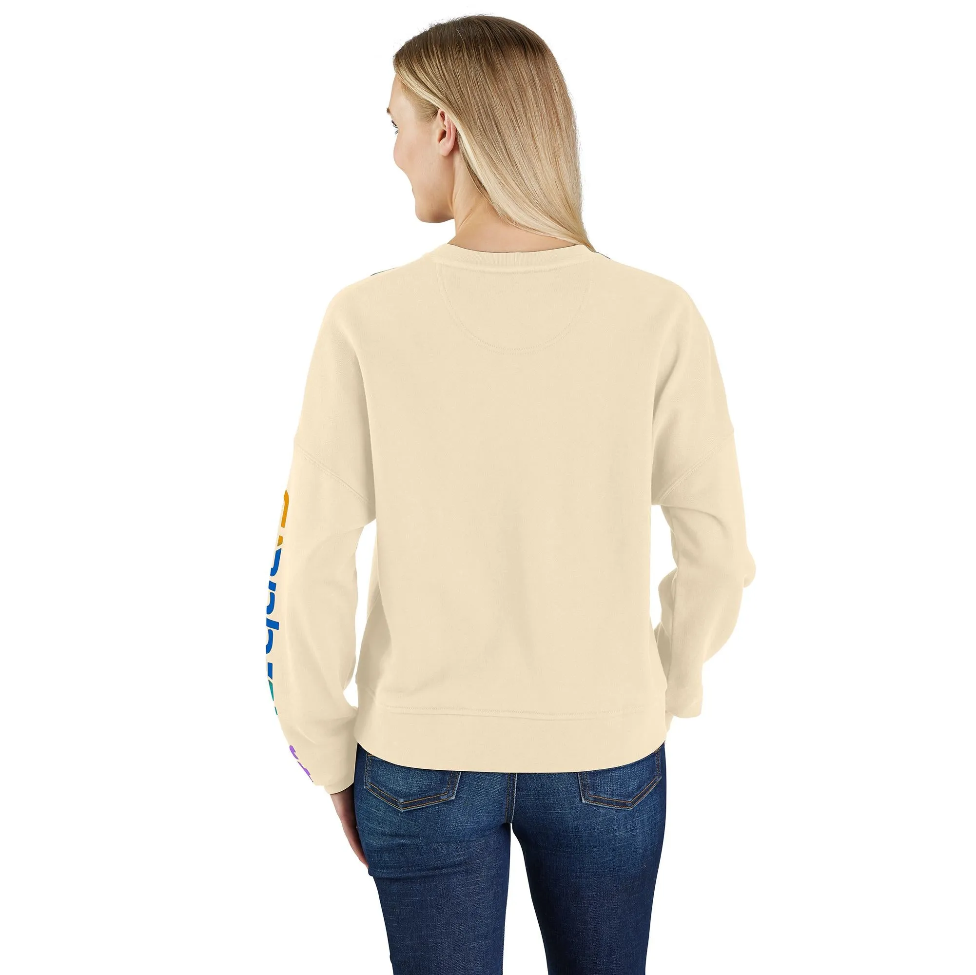 Women's TENCEL Fiber Series Loose Fit Sleeve Graphic Sweatshirt