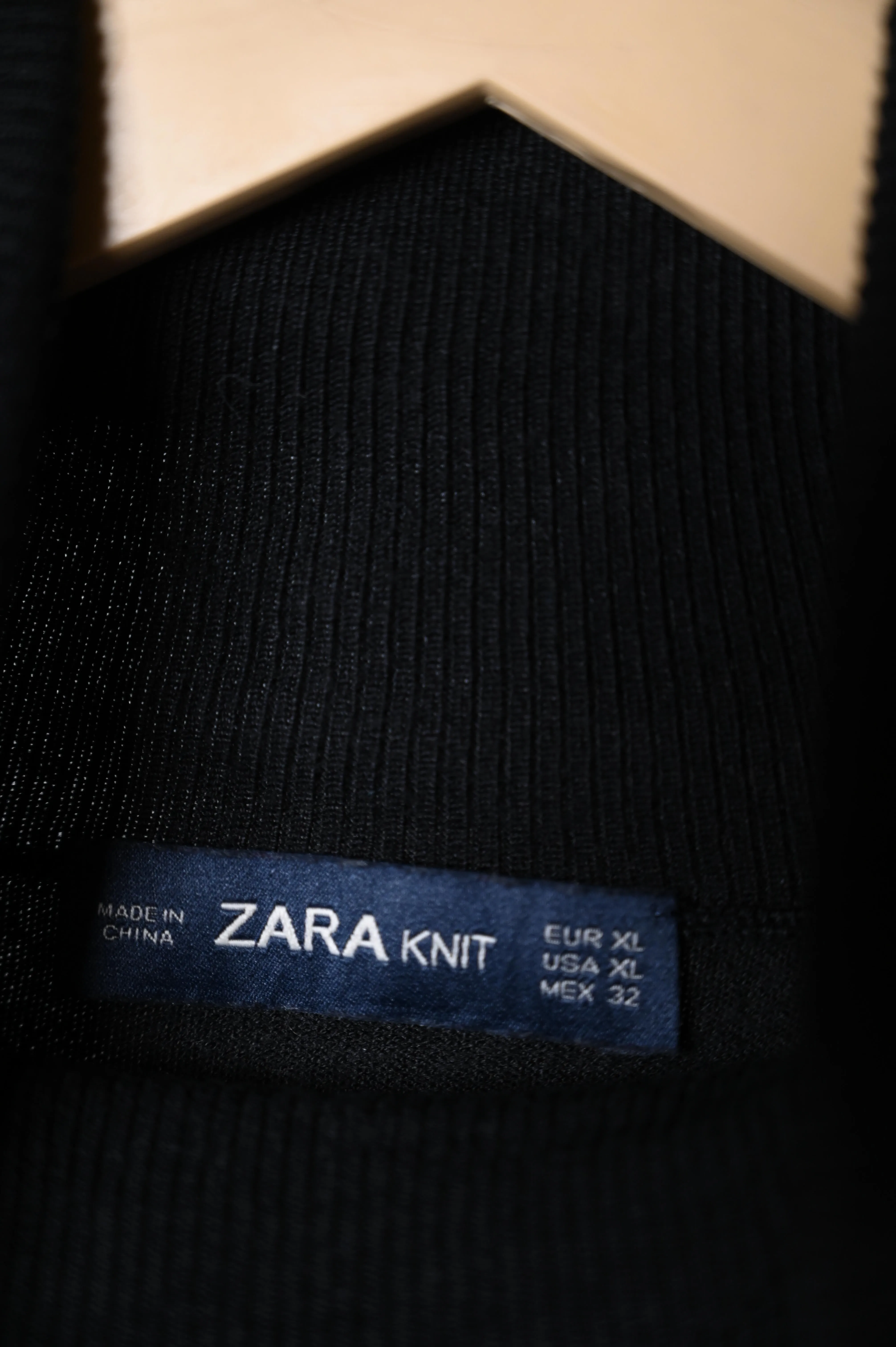 Zara Black High Neck Top (Medium)