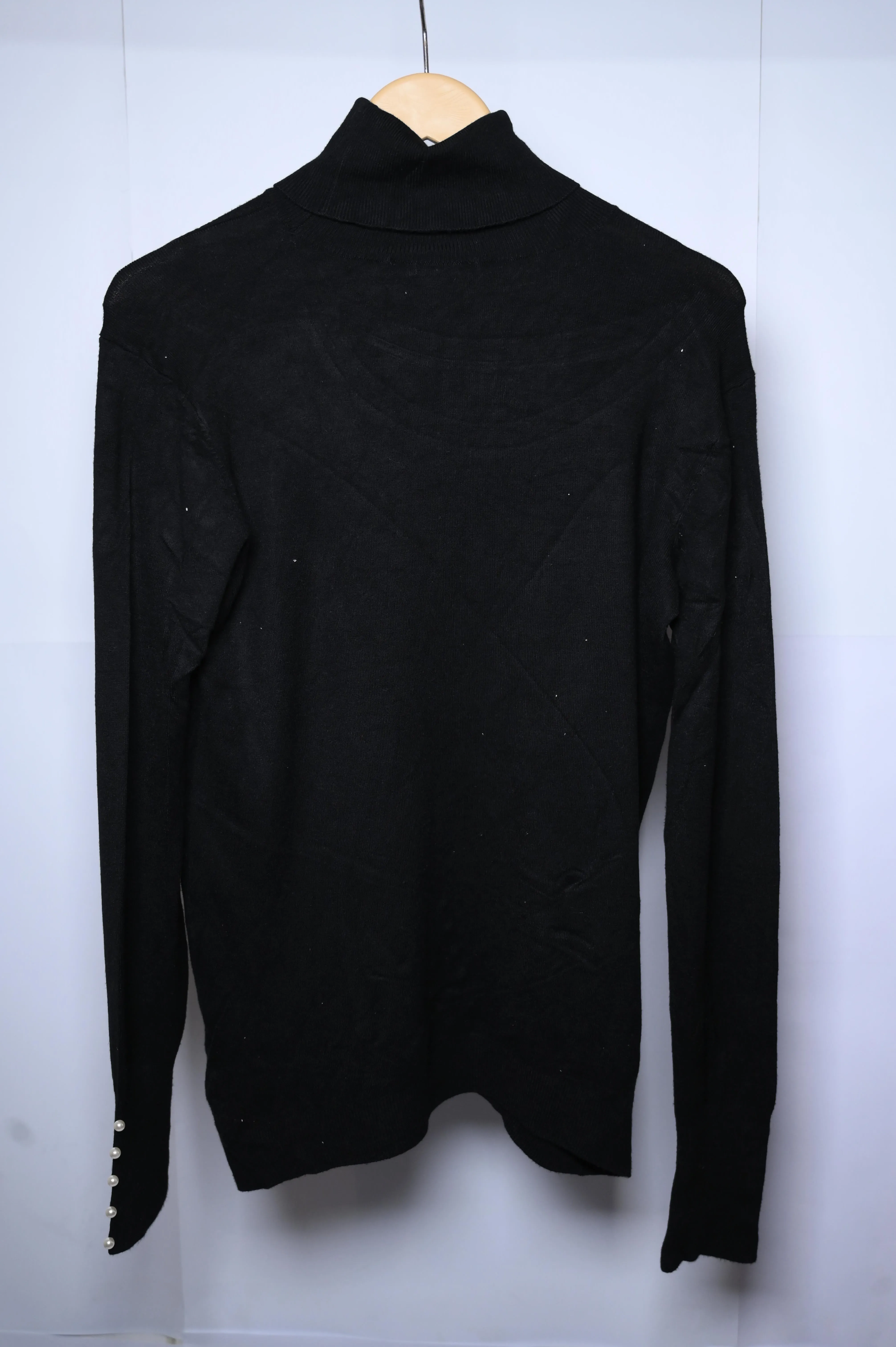 Zara Black High Neck Top (Medium)