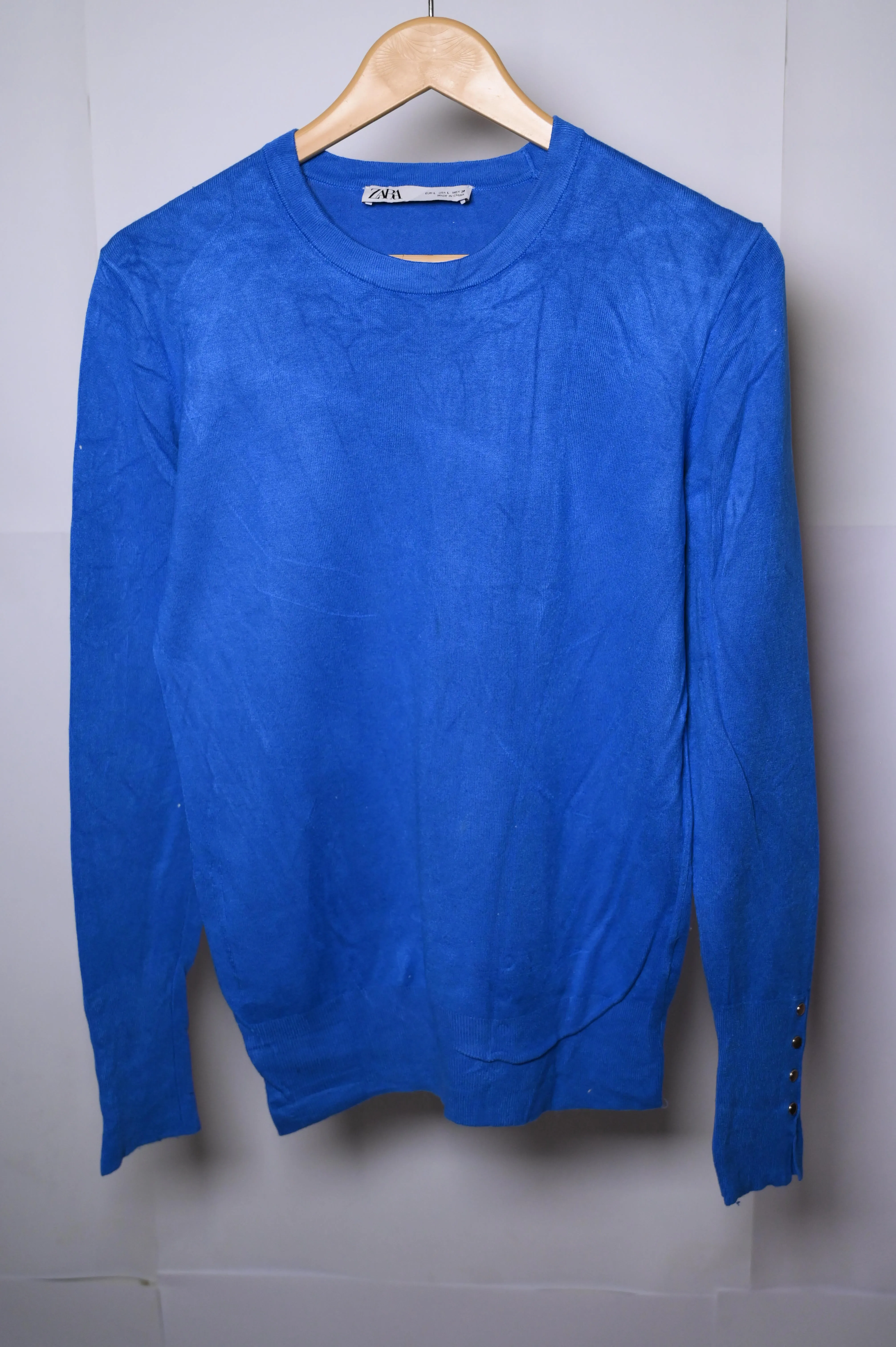 Zara Blue Sweatshirt - Large